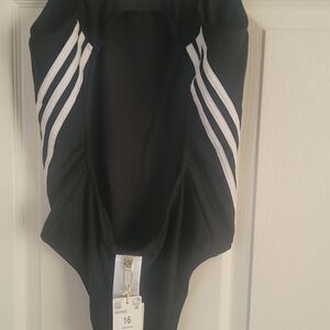 Adidas Black and White Swimsuit